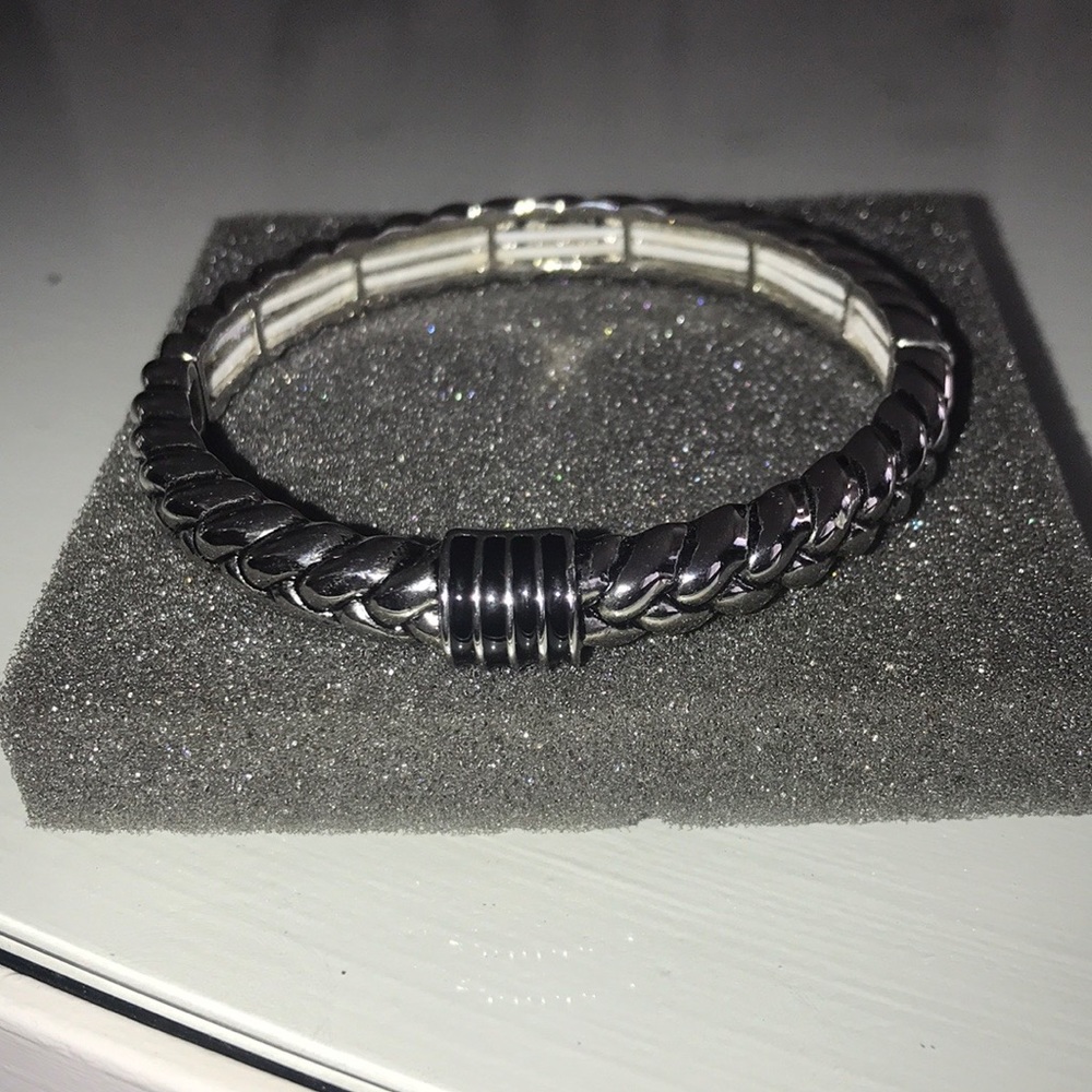 Lia Sophia ravel brushed stretch bracelet